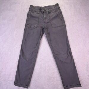 Anthroplogie The Wanderer Pants‎ Womens 29x27 Gray High-Rise Cargo Pocket Ankle